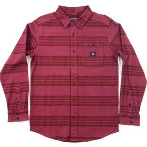 Independent Trucks Mens Medium Skateboard Shirt Long Sleeve Legacy Flannel Red
